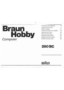 Braun (Flash) 280 BC manual. Camera Instructions.